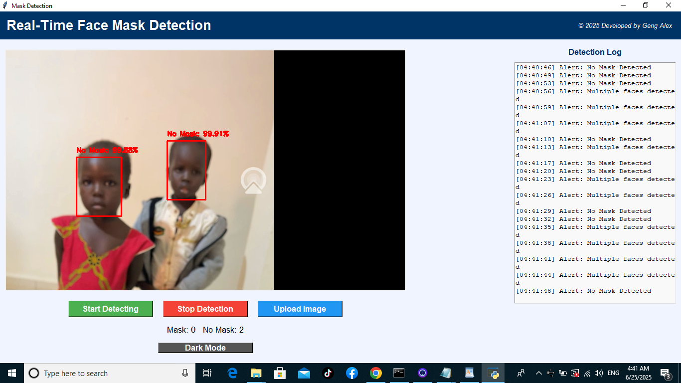 Face Mask Detection Project by Geng Alex Akook
